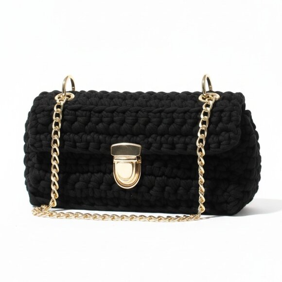 The Everyday Chic Knit Bag-Black - Picture 4 of 4